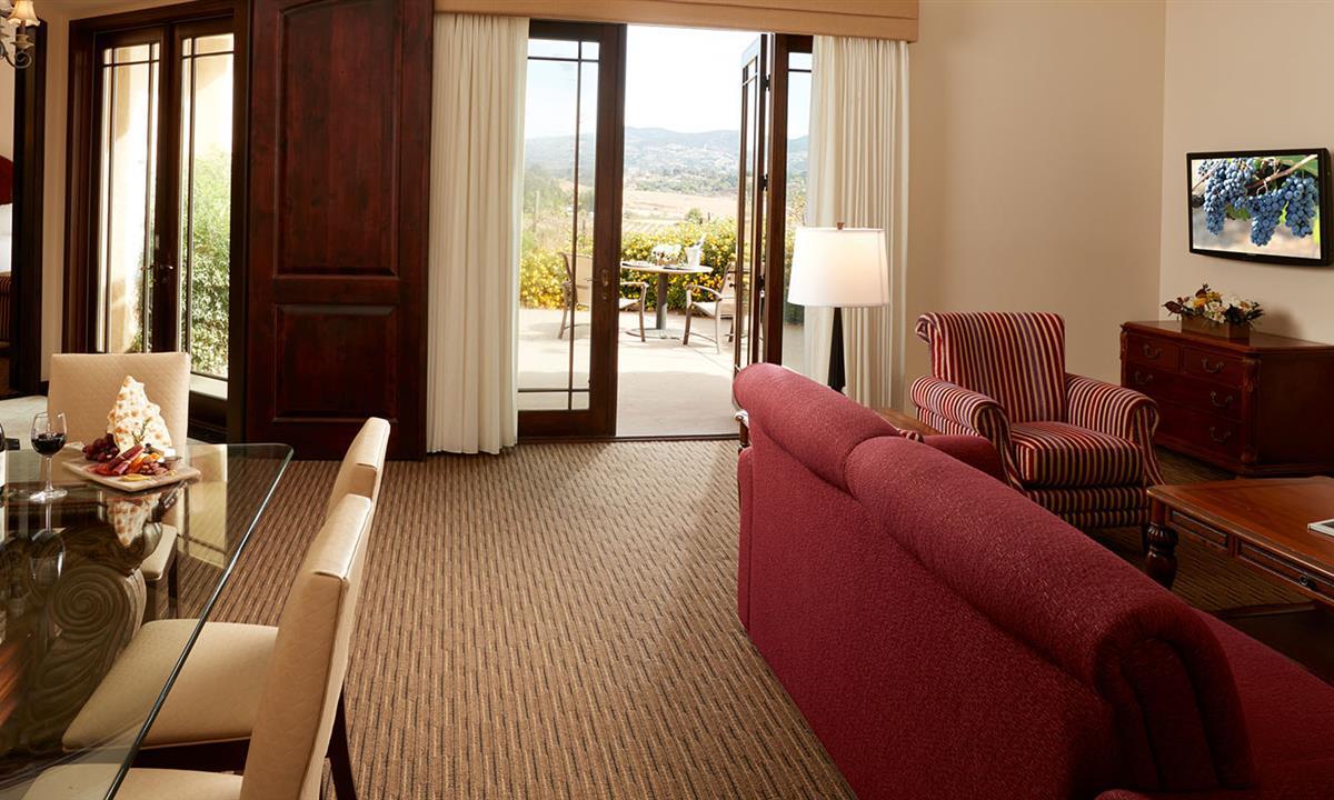 Interior view of resort suite